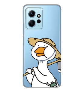 Redmi Note 12 4G Uyumlu Ördek Desenli Şeffaf Telefon Kılıfı