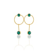 Kadir Jewellery 22 Ayar Altın Kaplama Kadın Sallantılı Küpe -El İşçiliği Ve Hipoalerjenik Küpe