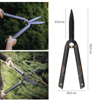 Fiskars Singlestep Çalı Makası, Tırtıklı, Yüksek Kaliteli Çelik Bıçaklar, Uzunluk 60 Cm, Mat Siyah,