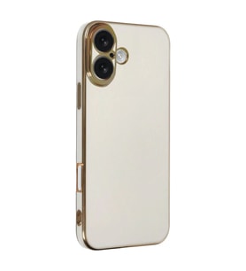 İphone 16 Kılıf Volet Silikon - Beyaz