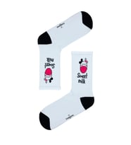 Sweet Milk Desenli Renkli Spor Çorap