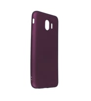 Samsung Galaxy J4 Kılıf First Silikon - Mürdüm