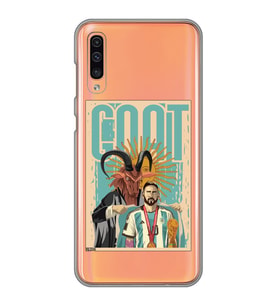 Samsung Galaxy A70 Uyumlu Lionel Messi Desenli Şeffaf Telefon Kılıfı