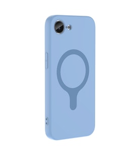 iPhone 17E Kılıf M-Safe Şarj Özellikli Aris Silikon Kılıf Baby Blue