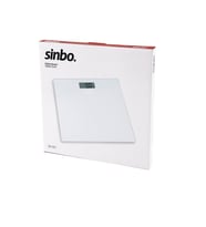 SİNBO SBS-4451 DİJİTAL - PİLLİ BEYAZ CAM BANYO BASKÜL TERAZİ TARTI LCD EKRAN 180KG/100GR 26X26CM (4915)