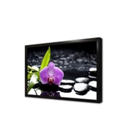 Spa Taşları ve Orkide Çerçeveli Mdf Tablo