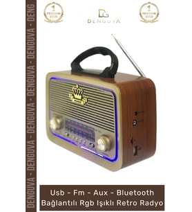 #Radyo Everton RT675 Bluetooth Nostalji FM USB SD Kart Girişli Şarjlı Retro Mp3 Player Müzik Kutusu