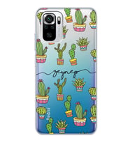 Xiaomi Cacti Tasarımlı Şeffaf Telefon Kılıfı