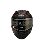 Motosiklet Kaskı Ecer 22.R06 Sertifikalı Double Vizör Full Face Kask Myth Grey