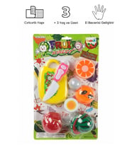 Fruit Kinect Mini Şef Meyve Kesme Seti 10 Parça (Çok Renkli)