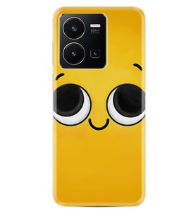 Vivo Y35 Kılıf Resimli Desenli Silikon Platinium Series Yellow 1831