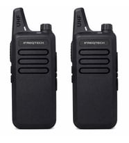 İFREQTECH AP-100 PMR El Telsizi Çiftli Set Lisanssız Kullanım Uzun Menzil Profesyonel Telsiz (2’li Paket Şarjlı + Klips Dahil)