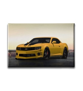 Sarı Chevrolet Araba Canvas Tablo ATY168