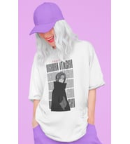 Tasarım Uchiha Itachi Baskılı Unisex Oversize Naruto Anime Dizi Karakter Tişört