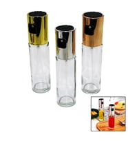 100 ML SPREY CAM YAĞDANLIK KROM - RENKLİ SPREY KAFA - İNCE UZUN ŞİŞE (5365)