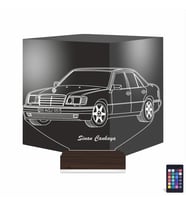 Luvivia Mercedes Araba E Seri Kişiye Özel 3D Lamba - Masa Gece Lambası