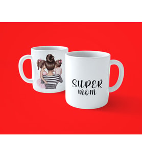 Super Mom Kız Annelerine Özel Baskılı Kupa Bardak