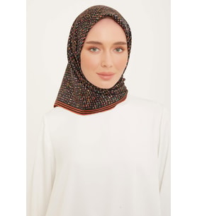 Armine Nostalji Serisi %100 Sura İpek Eşarp 9013D 02