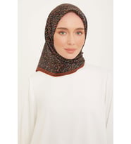 Armine Nostalji Serisi %100 Sura İpek Eşarp 9013D 02