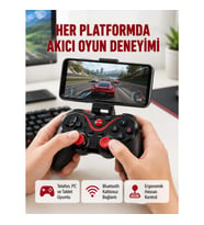 Mey İthalat® Hafif ve Taşınabilir Kablosuz Bluetooth Oyun Konsolu