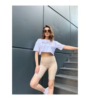 Kadın Yüksek Ben Toparlayıcı Sort Tayt