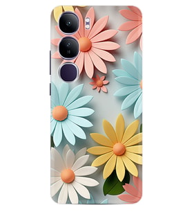 Vivo V40 Lite Kılıf Boutique Baskılı Resimli Güzel Çiçekler Pcode -020