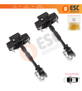 Citroen C4 e-C4 C4X e-C4X MK3 2020-On 9831783580 İçin 2 EA Ön Sağ ve Sol Kapı Gergi Yayı