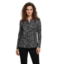 Kadın Yumoş Düğmeli Modelli Bluz BGL-ST05134 (Siyah)
