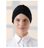 Monalisa Home Şık 3 Bantlı Bone Siyah Renkli