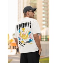 Wolverine Marvel Kahraman Baskılı Unisex Oversize Tişört
