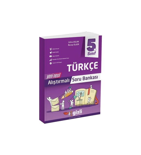 Gizli Yayınları 5. Sınıf Türkçe Alıştırmalı Soru Bankası