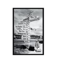 Vintage Siyah Beyaz Fotoğraf – Hediye Not Kartı ve Kartpostal  10x15 cm (Mor-Pembe-Siyah-Beyaz)