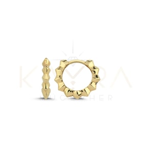 Modern Altın Halka Küpe AHK78