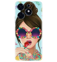 Tecno Spark 10 Pro Kılıf Resimli Desenli Baskılı Silikon Sugar and Woman 1418
