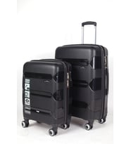 Hotowa Gold PP Valiz 8011 Siyah TSA Kilitli İkili Set