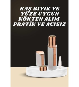KAŞ BIYIK VE YÜZ EPİLASYON ALETİ VE TİTREŞİMLİ YÜZ TEMİZLEME MASAJ ALETİ İKİLİ SET