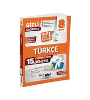 8. Sınıf Türkçe 15 li Deneme Gizli Yayınları