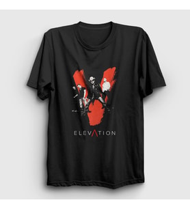 Presmono Unisex Siyah Elevation U2 T-Shirt 121033tt