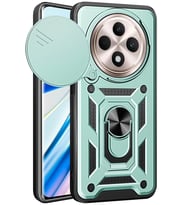 Redmi 14C Kılıf Pars Lens Yüzüklü Silikon - Yeşil