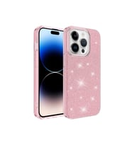 Apple iPhone 14 Pro Uyumlu Kılıf Zore Shining Silikon (Pembe)