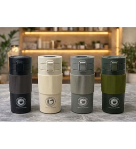 500 Ml Paslanmaz Çelik Termos Dereceli Mug - Sızdırmaz Kapaklı Çift Katmanlı Dereceli Termos