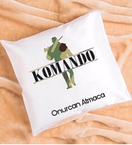 Komando Tasarımlı Kişiye Özel Hediye Komando Yastık