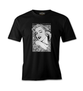Marilyn Monroe - Believe Siyah Erkek Tshirt