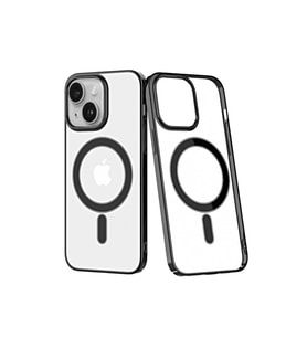 IPHONE 14 UYUMLU SERT ELEMENT MAGNETİCSAFE TELEFON KILIF (Siyah)