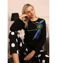 Akbeniz Kadın Uzun Kol Penye Pijama Takım 4176