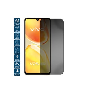 Vivo V25 Privacy Hayalet Ekran Koruyucu Film (Siyah)