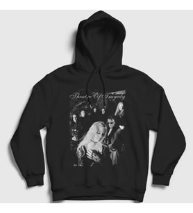 Presmono Unisex Siyah Poster Metal Theatre Of Tragedy Kapüşonlu Sweatshirt 528967tt