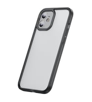 Baseus iPhone 12 6.1 Kamera Lens Koruyuculu Frame Kılıf (Siyah)
