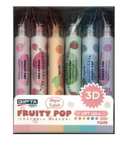 GIPTA F1479 FRUITY POP MEYVE KOKULU FOSFORLU KALEM 6' LI SET