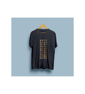 Oversize Tüm Duygusal Modlar Tasarım unisex T-shirt